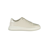 Calvin Klein Beige Leather Women Sneaker -   -  Calvin Klein.